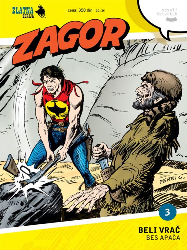 Zlatna serija 3 (Korica A) <br> Zagor <br>Beli vrač