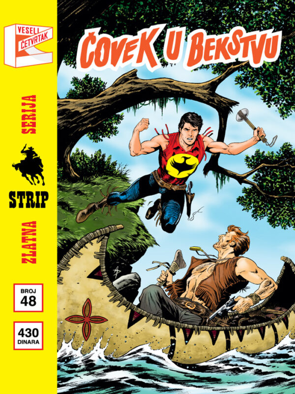 Zlatna Serija 48 <br>(Korica C) Zagor <br>Čovek koji je došao s kišom / Čovek u bekstu