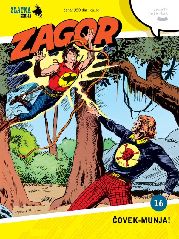 Zlatna Serija 16 (Korica A) <br> Zagor <br>Čovek-munja!